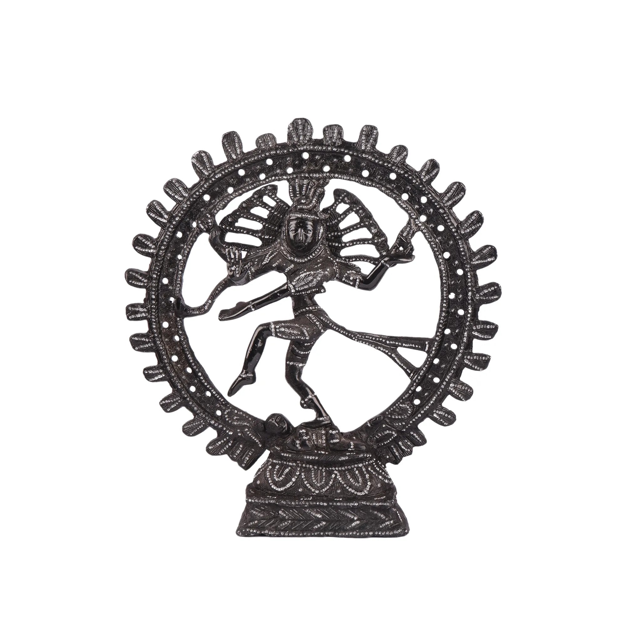 White Metal Natraj Idol (12.5 Inch)