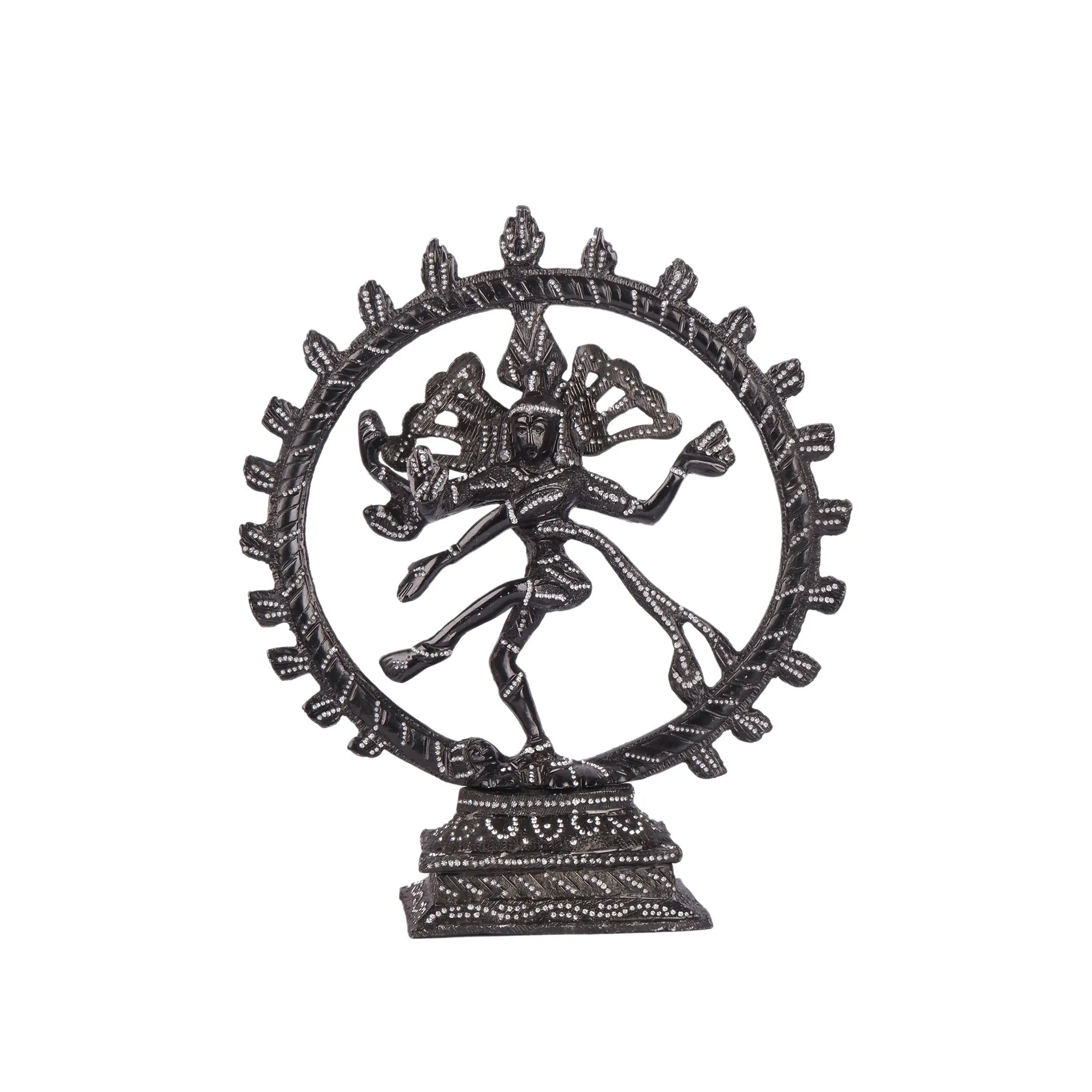 White Metal Natraj Idol (10.2 Inch)