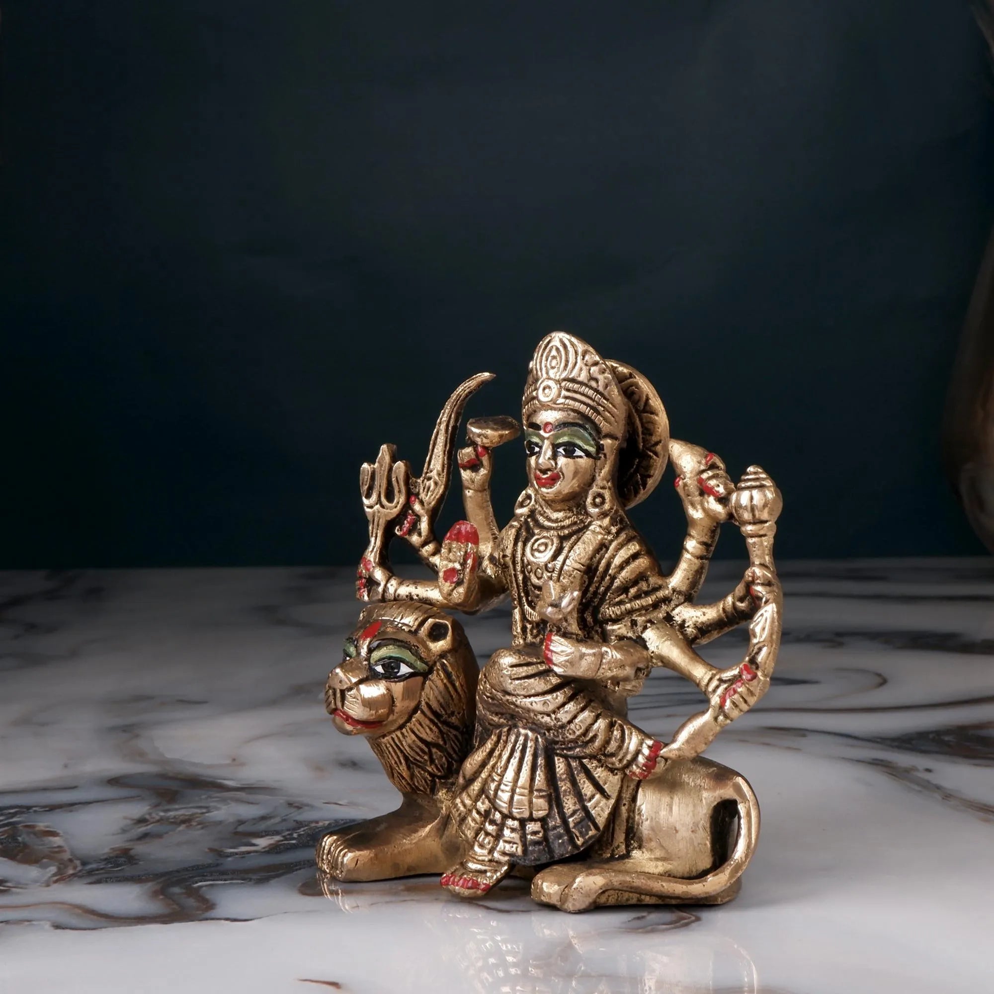 Brass Maa Durga Idol (4.3 Inch)