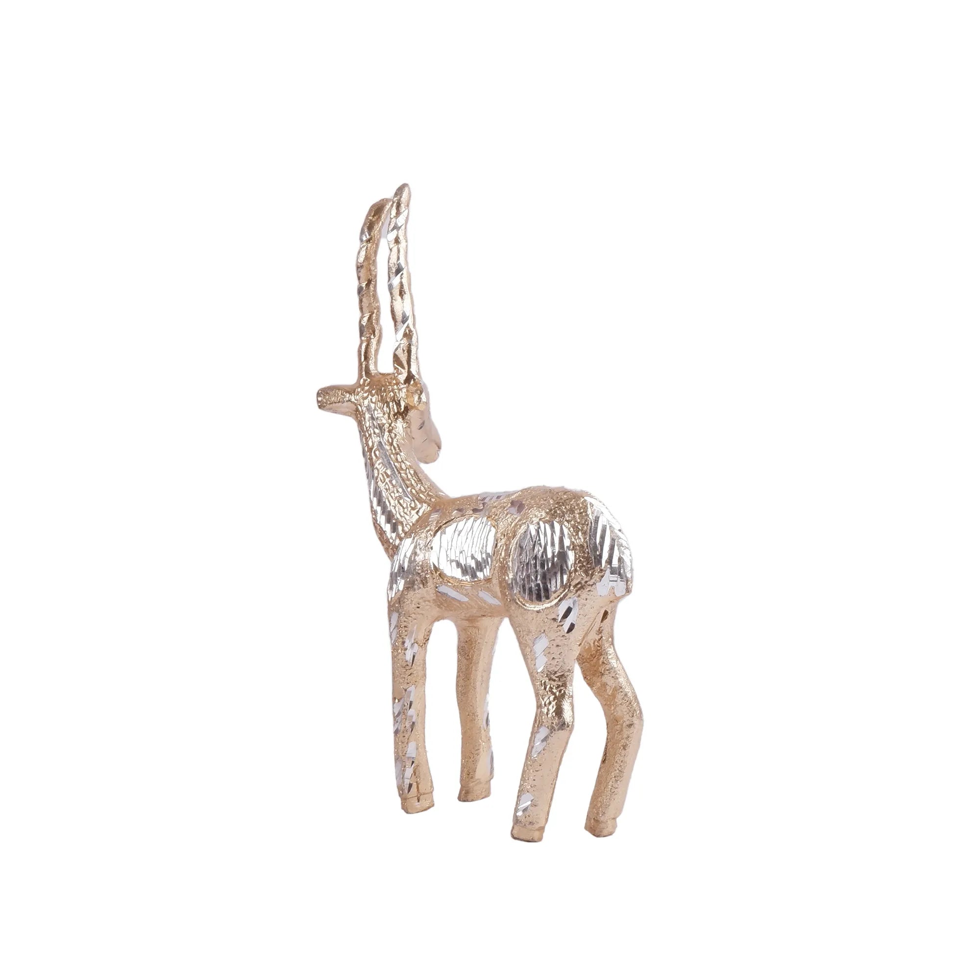 Deer(Hiran) White Metal (7.4 Inch)