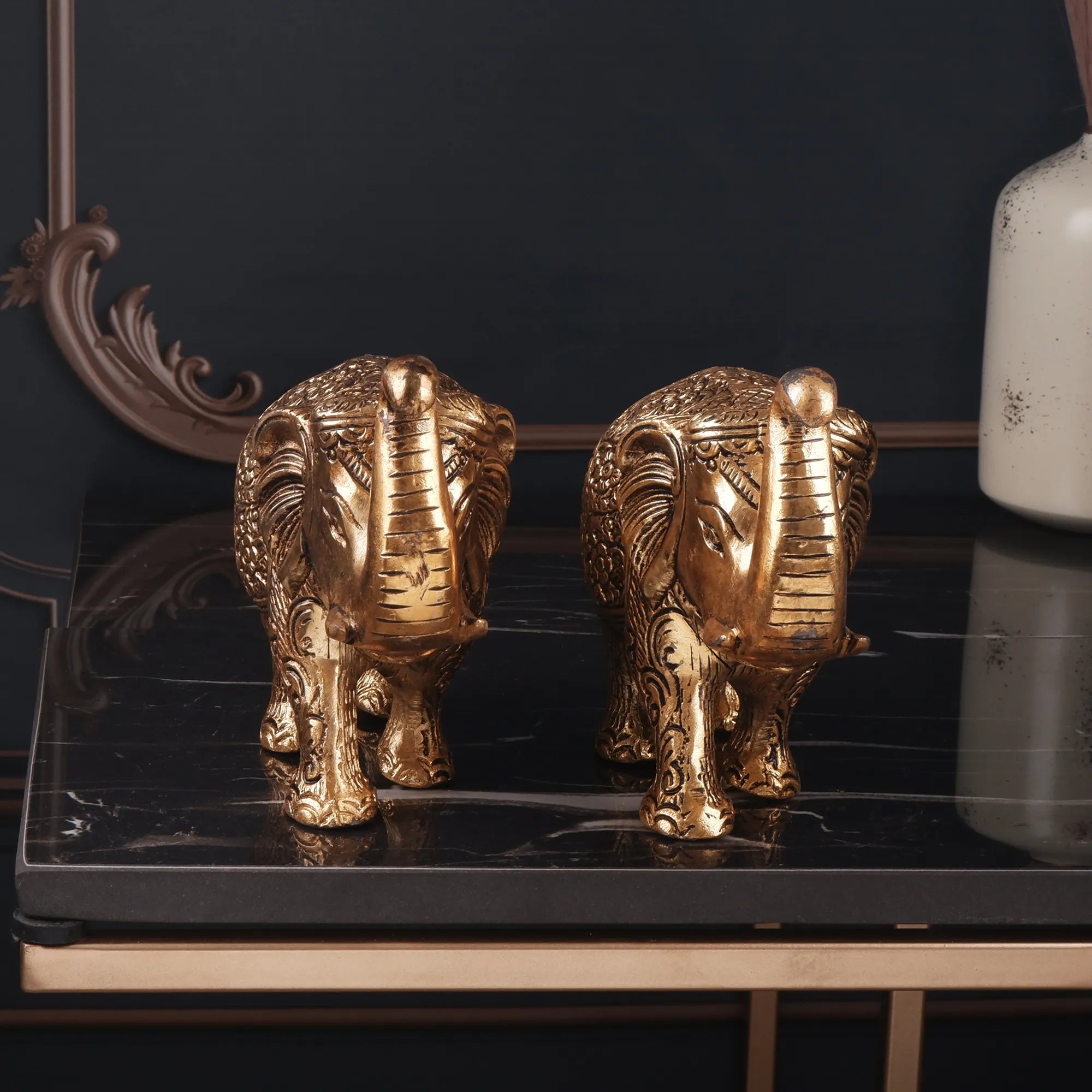 Golden Set Elephant (3.9 Inch)