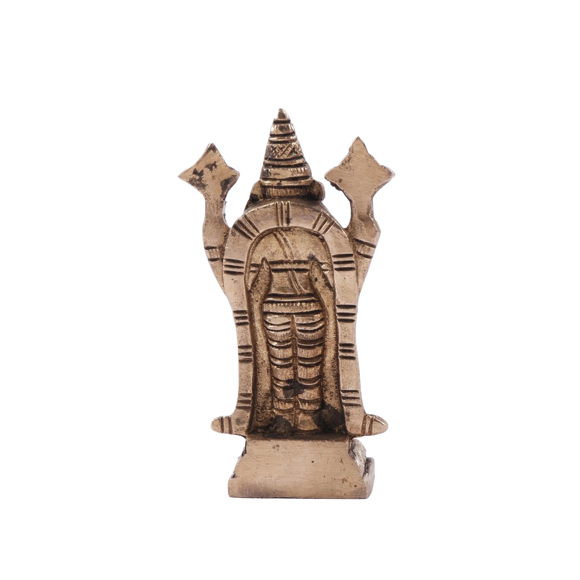 Brass Tirupati Balaji Idol (3.9 Inch)