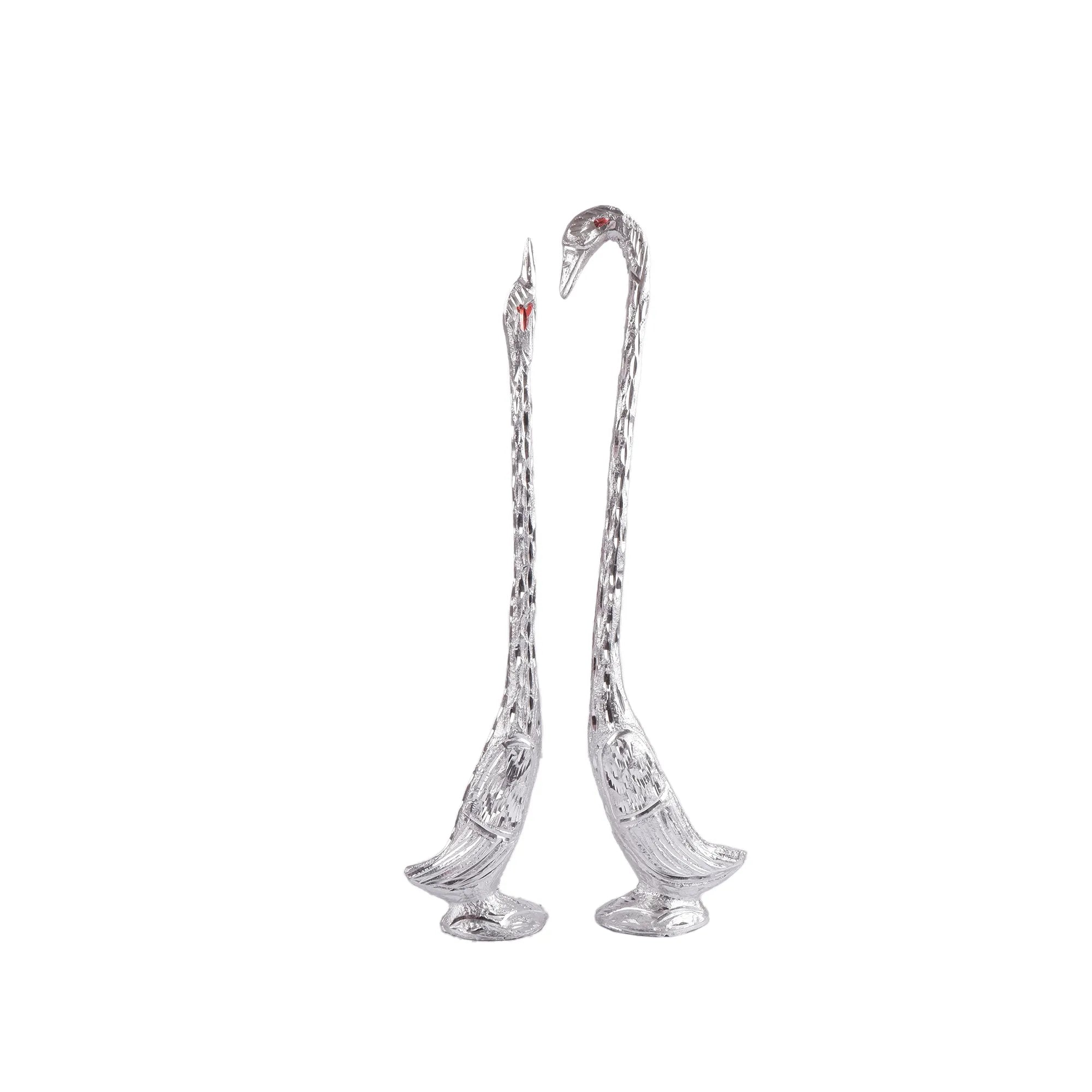 White Metal Saras Set (10.2 Inch)