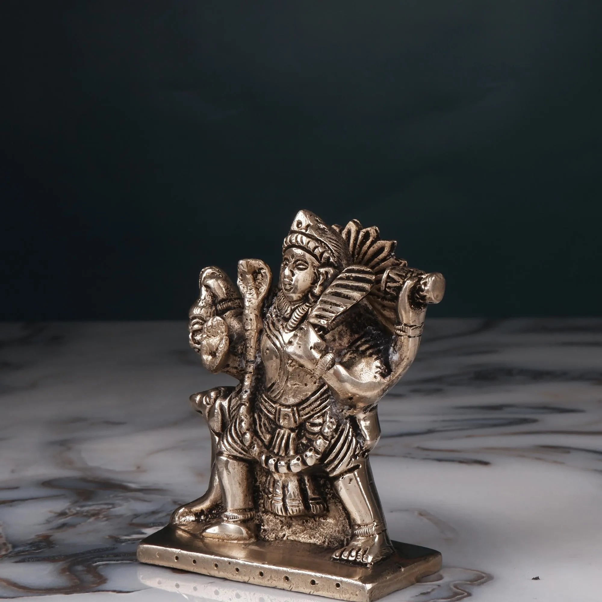 Brass Bhairav Baba Idol(3.5 Inch)