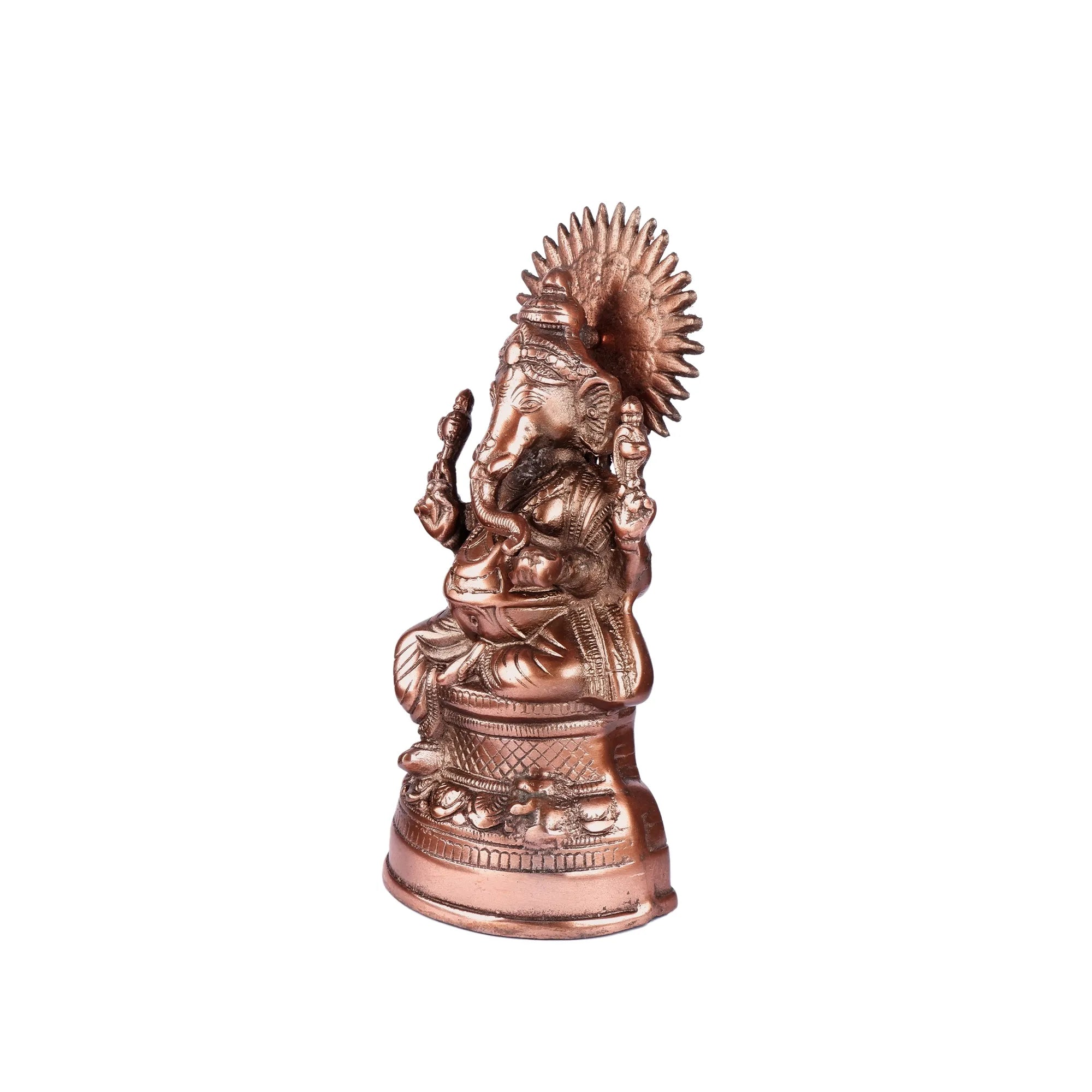 Gun Metal Ganesh Idol (12.9 Inch)