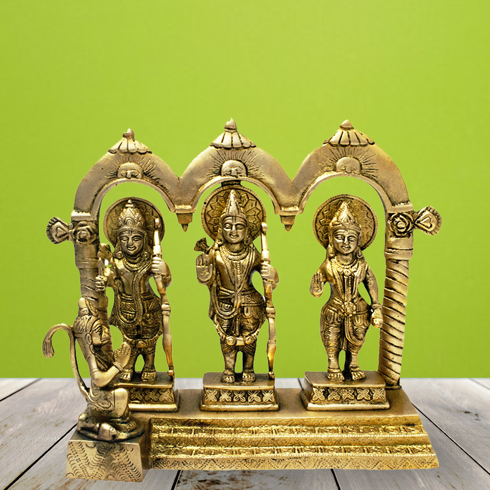 Brass Ram Darbar Idol (8.2 Inch)