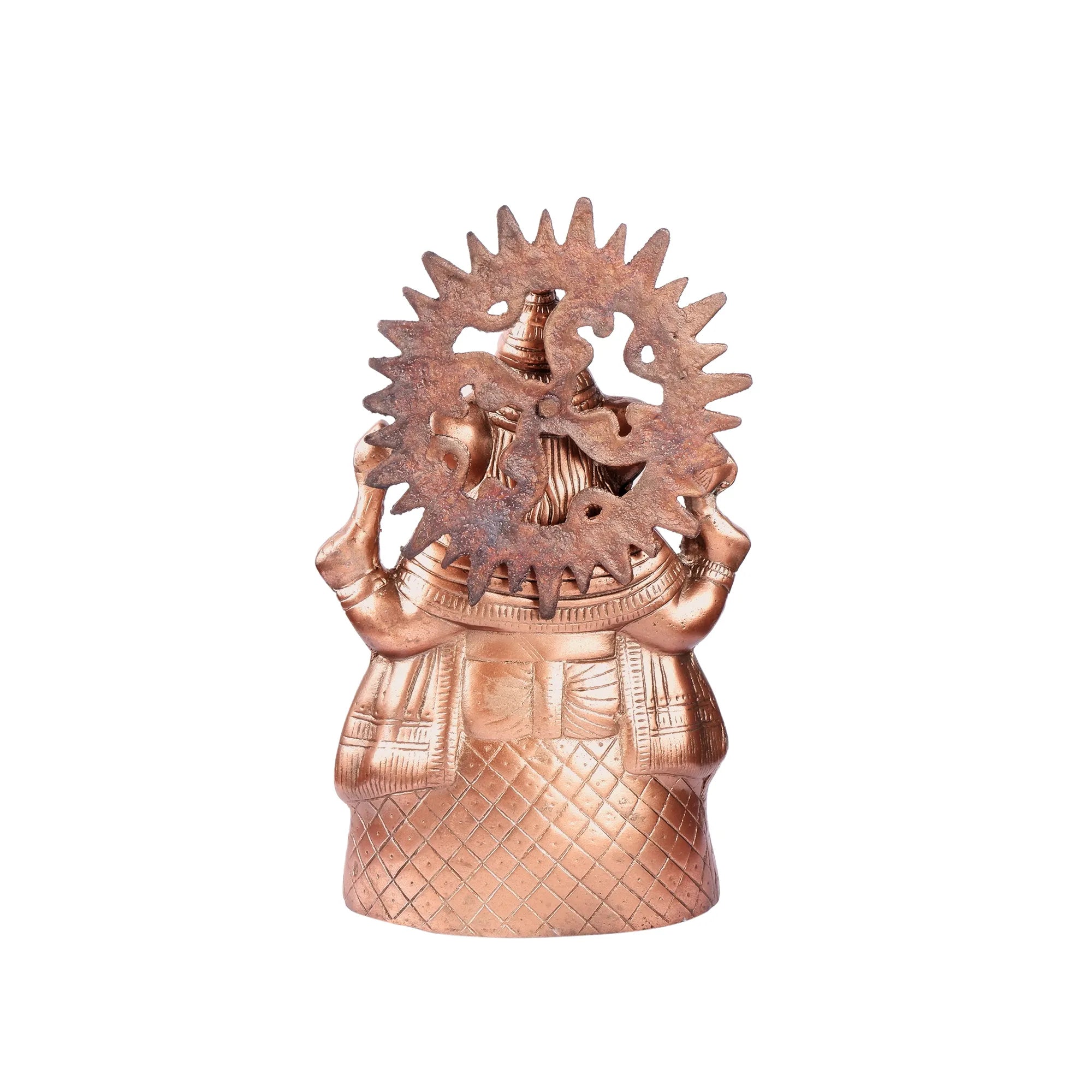 Ganesh ji Idol Gun Metal (12.9 Inch)