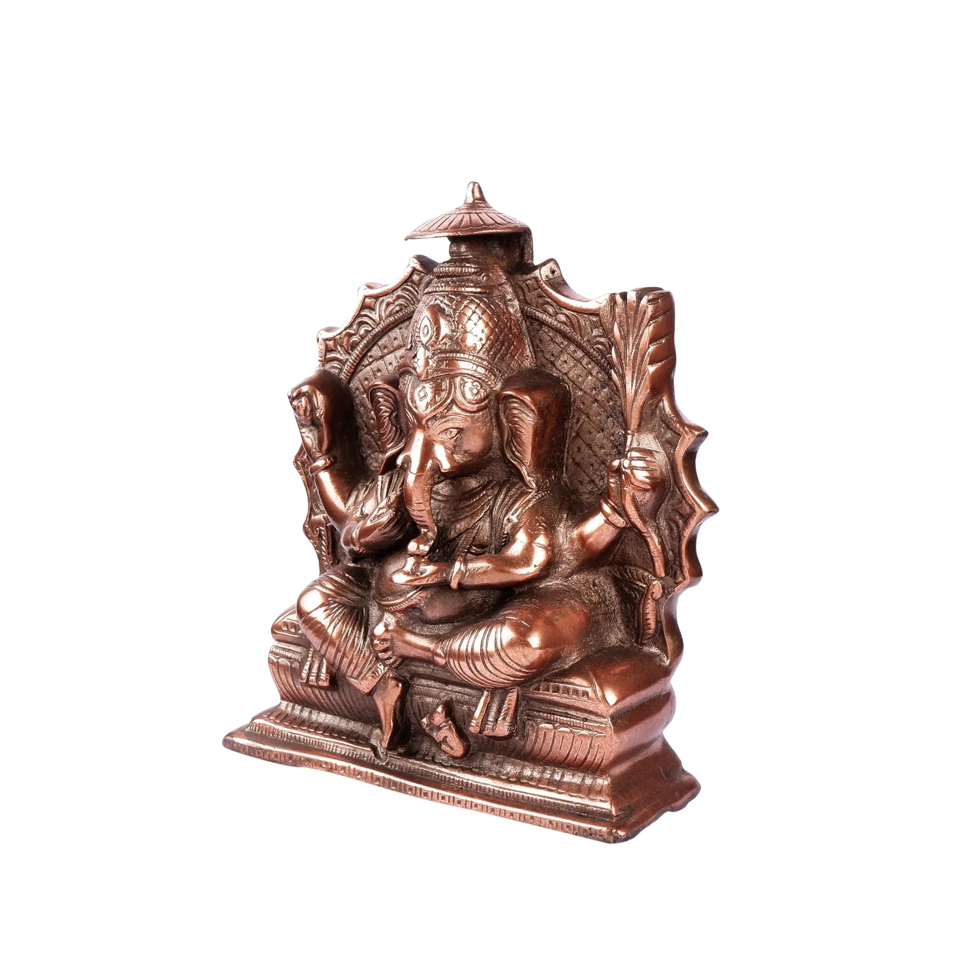 Gun Metal Ganesh Idol (9.4 Inch)