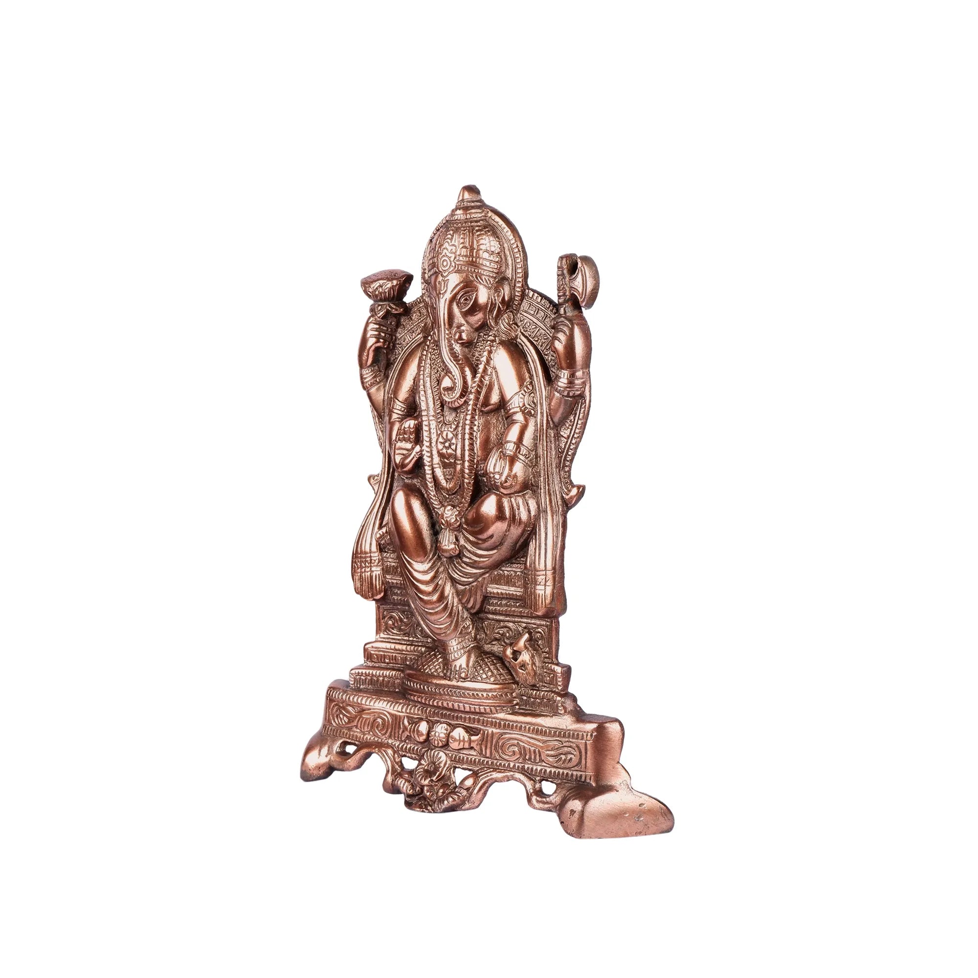 Gun Metal Copper Colour Ganesh Idol (10.6 Inch)